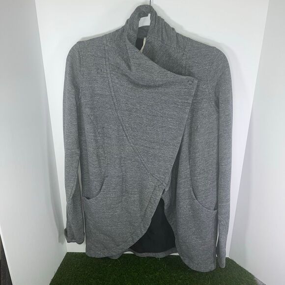Lululemon Grey Jacket Cardigan Women Size 6 - Picture 4 of 4